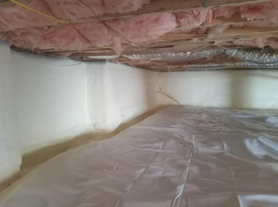 Crawl space encapsulation with closed-cell spray foam for Roof Maintenance in Rhinelander