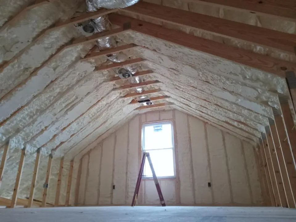 Spray foam roofing application for Roof Restoration project in Rhinelander